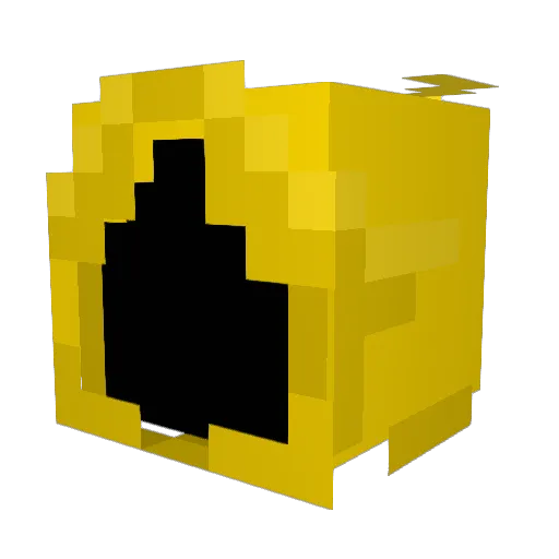 widdleplum Minecraft avatar head, 3D render