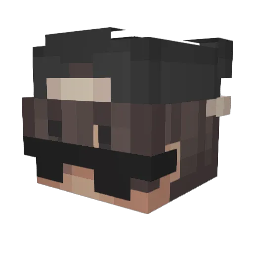 wiem3marYT Minecraft avatar head, 3D render