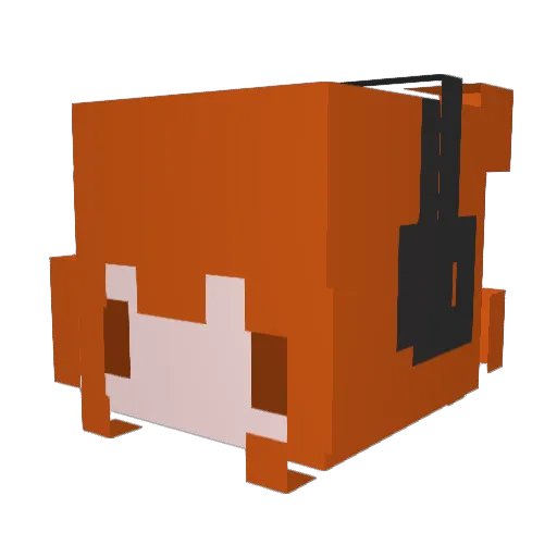 wiemsie Minecraft avatar head, 3D render
