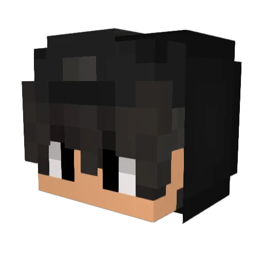 wierurx Minecraft avatar head, 3D render
