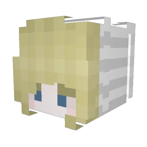 wifeymaterials Minecraft avatar head, 3D render