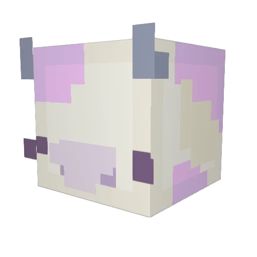 wiffs Minecraft avatar head, 3D render
