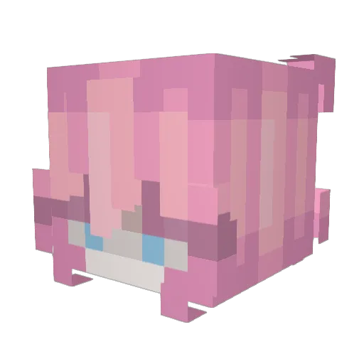 wiffy69 Minecraft avatar head, 3D render