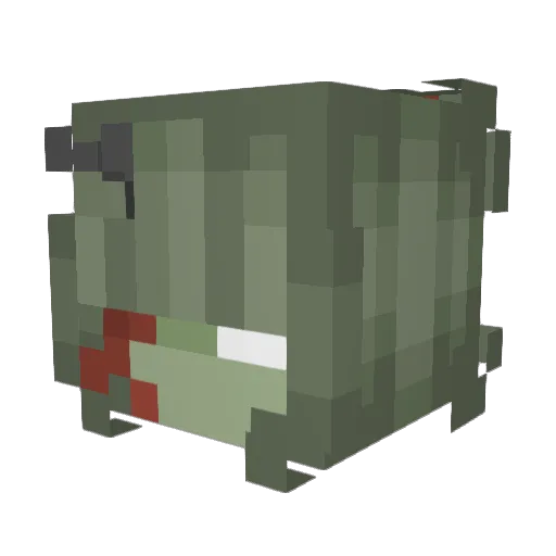 wiftos Minecraft avatar head, 3D render