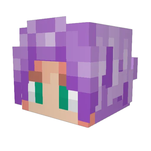 wigame07 Minecraft avatar head, 3D render