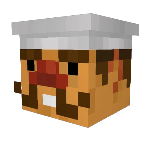 wiganwarrior Minecraft avatar head, 3D render