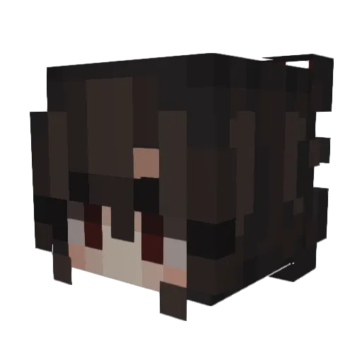 wiggle101 Minecraft avatar head, 3D render