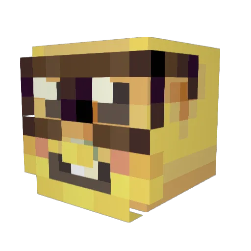 wigglebob100 Minecraft avatar head, 3D render