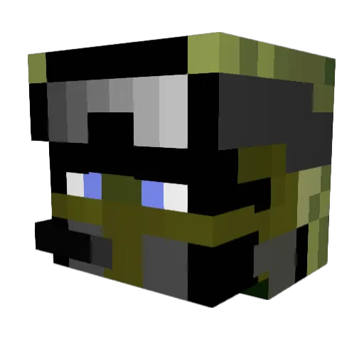 wiggo14 Minecraft avatar head, 3D render
