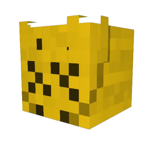 wiggums Minecraft avatar head, 3D render