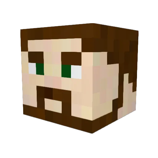 wiggy2208 Minecraft avatar head, 3D render