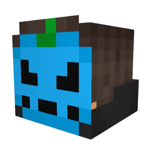 wiggy7383 Minecraft avatar head, 3D render