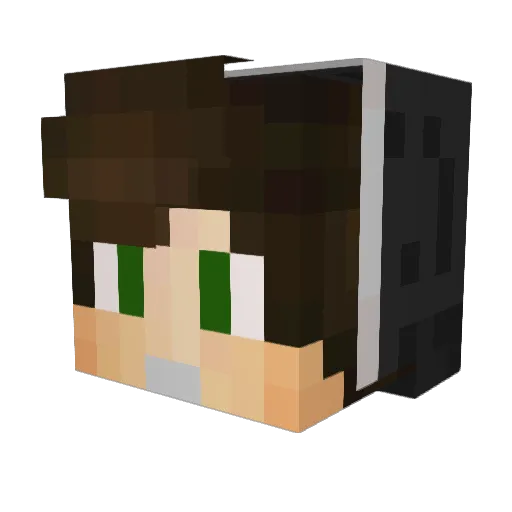 wiggyzxd Minecraft avatar head, 3D render