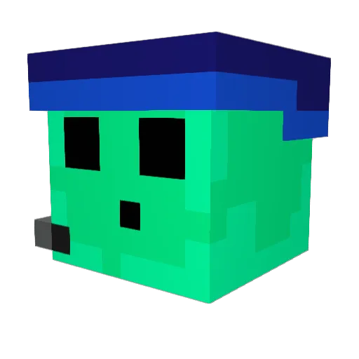 wiiboy Minecraft avatar head, 3D render
