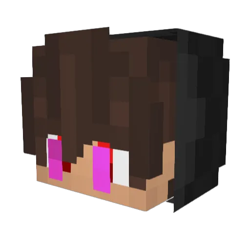 wiiilolo Minecraft avatar head, 3D render