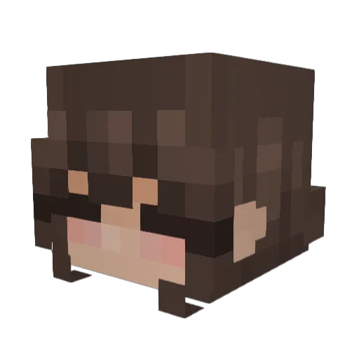 wiikiv Minecraft avatar head, 3D render
