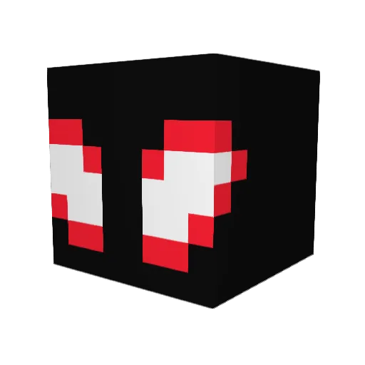 wiinterrz Minecraft avatar head, 3D render