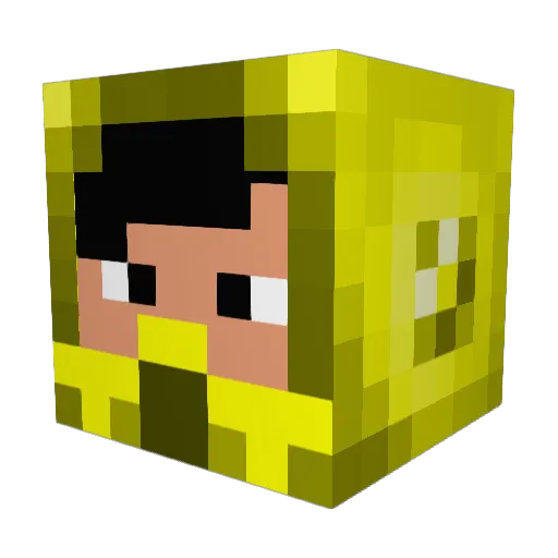 wiisportsMattt Minecraft avatar head, 3D render