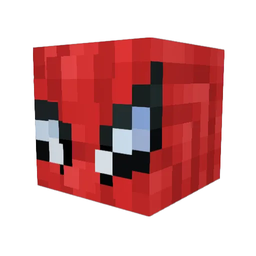 wijeongju Minecraft avatar head, 3D render