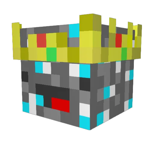 wijkvanniels Minecraft avatar head, 3D render