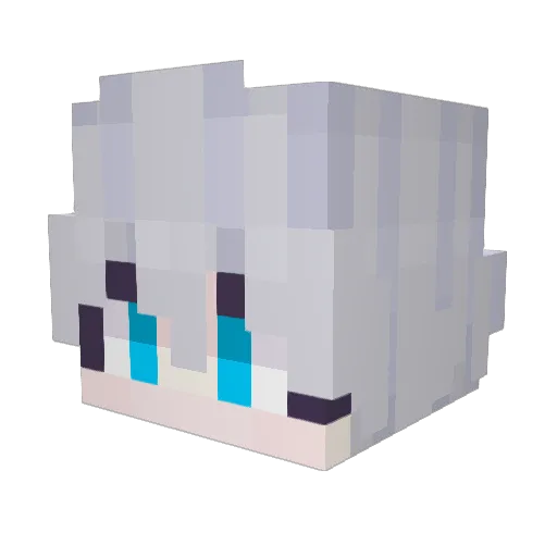 wik_niuwa Minecraft avatar head, 3D render