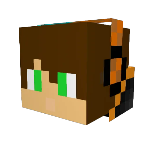 wika119 Minecraft avatar head, 3D render