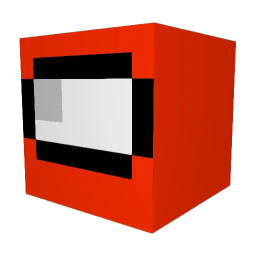 wikado_ Minecraft avatar head, 3D render
