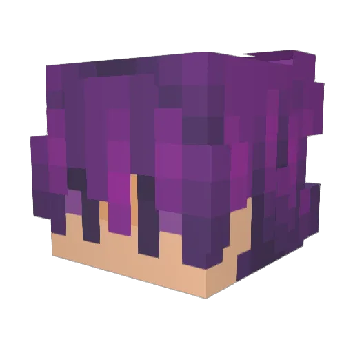 wikcy Minecraft avatar head, 3D render