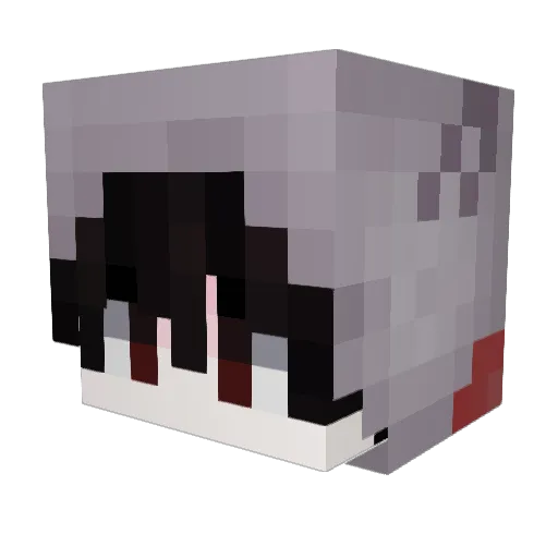wikepedia Minecraft avatar head, 3D render