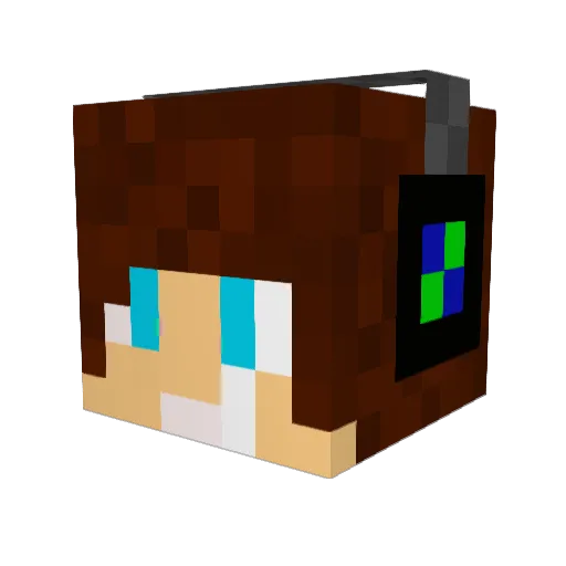 wiko125 Minecraft avatar head, 3D render