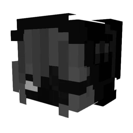 wiko12b Minecraft avatar head, 3D render