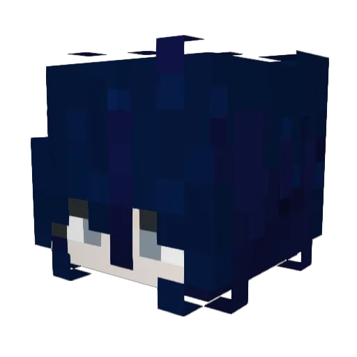 wikokopiko Minecraft avatar head, 3D render
