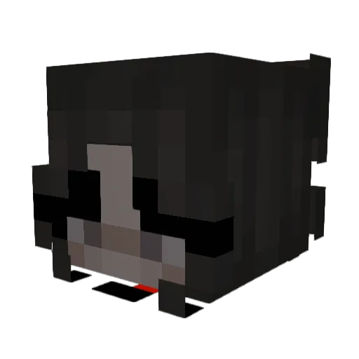 wikt0riia Minecraft avatar head, 3D render