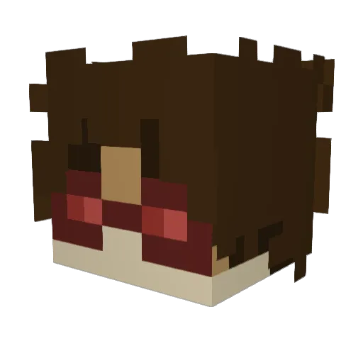 wilbeebb Minecraft avatar head, 3D render