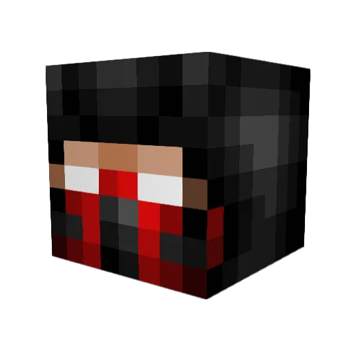 wilbertr Minecraft avatar head, 3D render