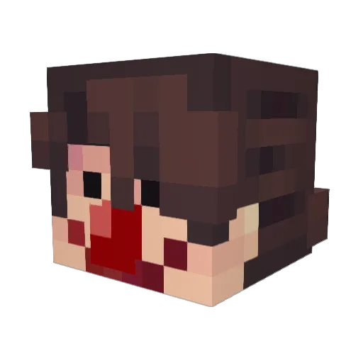 wilburam Minecraft avatar head, 3D render