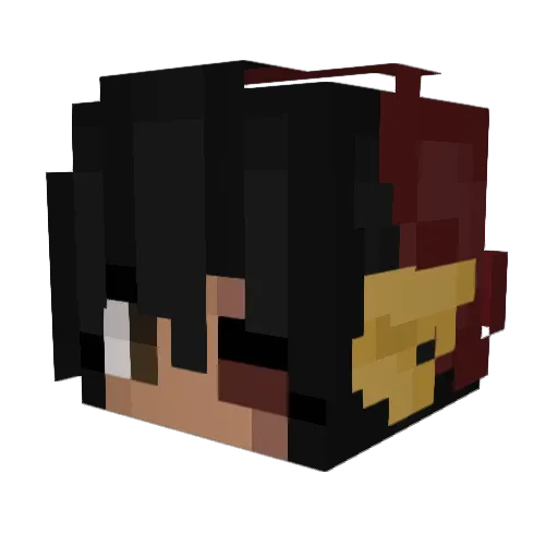 wilbvrsoot Minecraft avatar head, 3D render