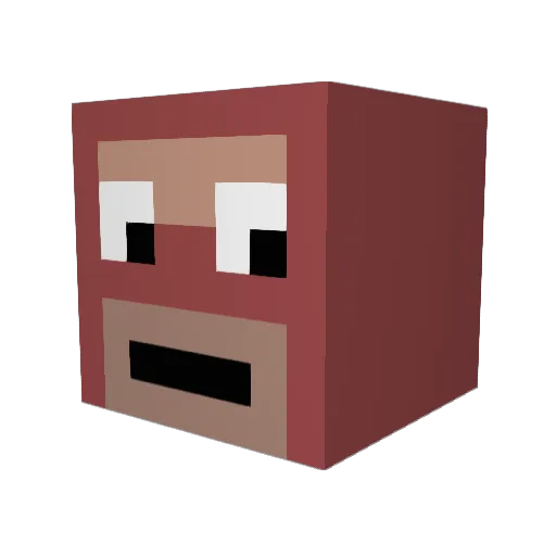 wilby260 Minecraft avatar head, 3D render
