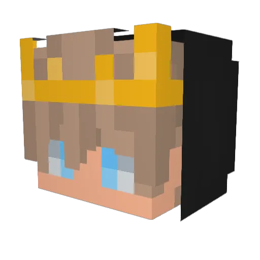 wilciu Minecraft avatar head, 3D render