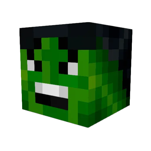 wild2122 Minecraft avatar head, 3D render