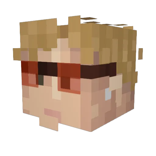 wild_adventures Minecraft avatar head, 3D render