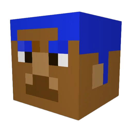 wildbluesoul Minecraft avatar head, 3D render