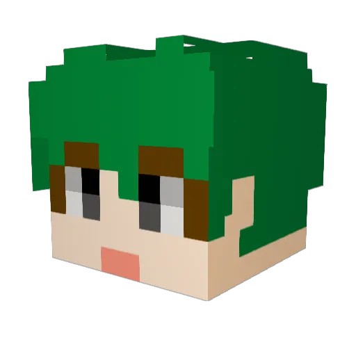 wilder17 Minecraft avatar head, 3D render