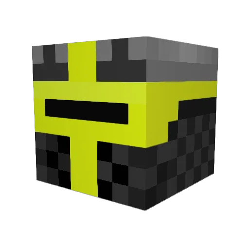 wildface Minecraft avatar head, 3D render