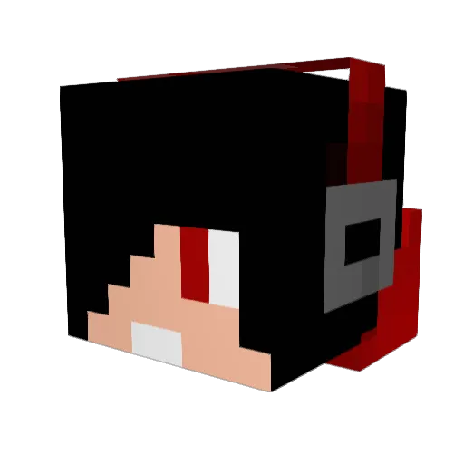 wildfang88 Minecraft avatar head, 3D render