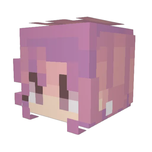 wildmarten Minecraft avatar head, 3D render