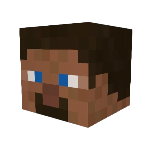 wildseira Minecraft avatar head, 3D render