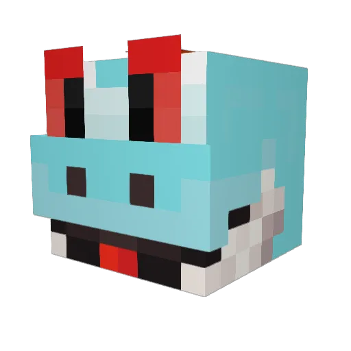 wildshot2435 Minecraft avatar head, 3D render