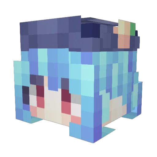 wildstar2016 Minecraft avatar head, 3D render