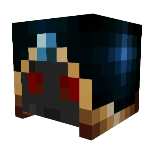 wildthornx Minecraft avatar head, 3D render